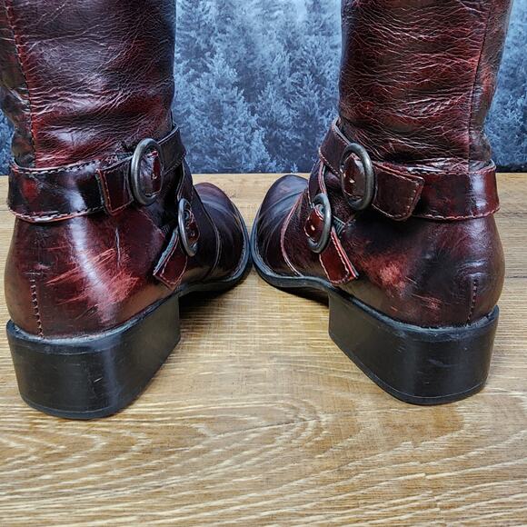 Born Crown Tall Leather Mahogany Riding Boots | Women's 6.5 - Picture 10 of 14